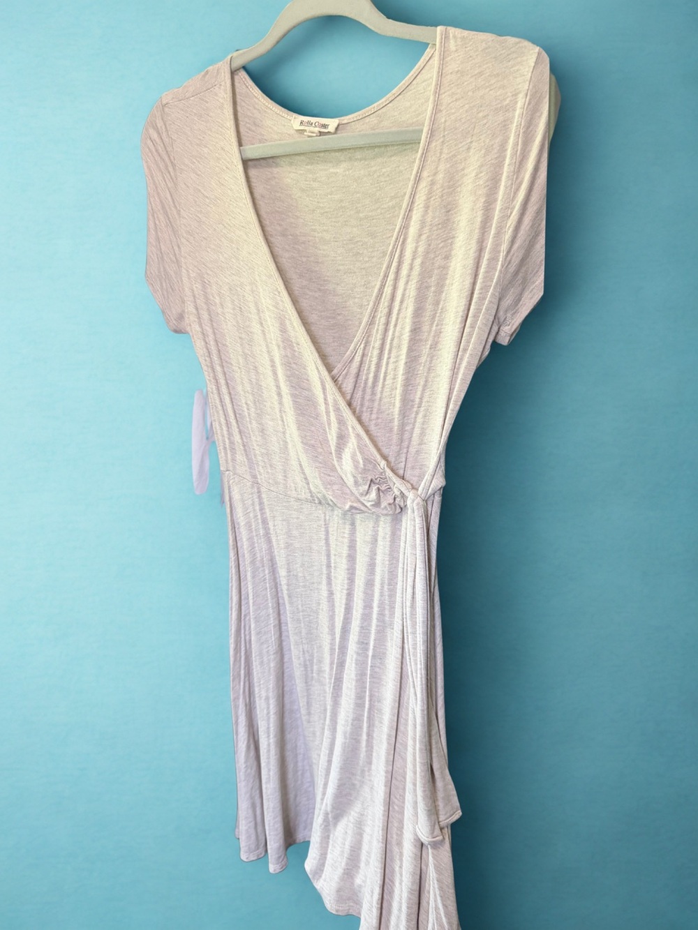Rolla Coster Light Lilac Wrap Midi Dress